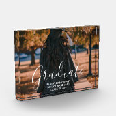 Abschlussfoto individuell modern stilvolles Skript Fotoblock (Links)