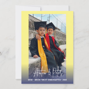Abschlussfoto Karte für den Kindergarten