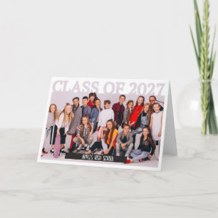 Abschlussfoto Klasse 2027 - Karte zur Ankündigung