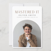 Abschlussfoto Master-Abschlussfeier Einladung (Vorderseite)