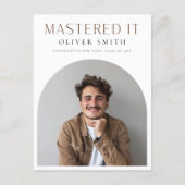Abschlussfoto Master-Abschlussfeier Postkarte (Vorderseite)