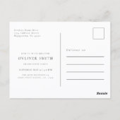 Abschlussfoto Master-Abschlussfeier Postkarte (Rückseite)
