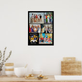 Abschlussfoto-Memories-Collage Klasse 2026 Poster (Küche)