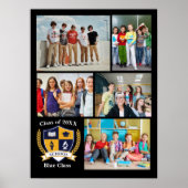 Abschlussfoto-Memories-Collage Klasse 2026 Poster (Vorne)