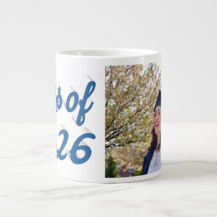 Abschlussfoto mit blauem Schriftzug der Klasse 202 Jumbo-Tasse