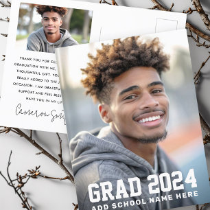 Abschlussfoto mit Jahrgang graduate Postkarte