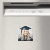 Abschlussfoto moderner Schulname Jahr Magnet (In Situ (Geschirrspüler))