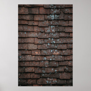 Abschlussfotografie aus braunem und grauem Beton Poster