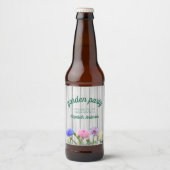 Abschlussgartenparty Bierflaschenetikett (Vorderseite)