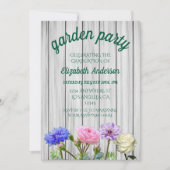 Abschlussgartenparty Einladung (Vorderseite)