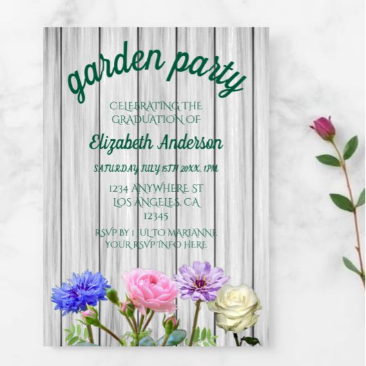 Abschlussgartenparty Einladung