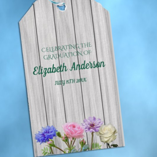 Abschlussgartenparty Geschenkanhänger