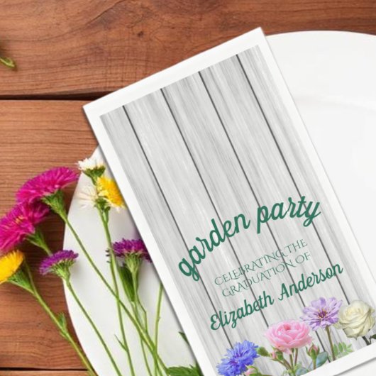 Abschlussgartenparty Serviette