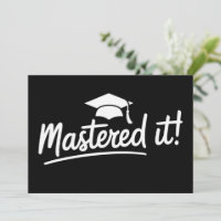 Abschlussgeschenk für den Master-Abschluss Meister