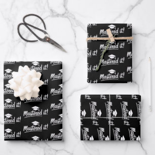Abschlussgeschenk für den Master-Abschluss Meister Geschenkpapier Set