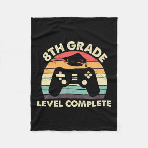 Abschlussgeschenk für Gamer nach Klassenstufe Fleecedecke