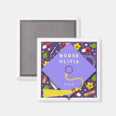 Abschlussgeschenk für Krankenschwestern Magnet (Vorderseite/Rückseite)