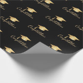 Abschlussgeschenk-Verpackungspapier Gratulation  Geschenkpapier (Ecke)