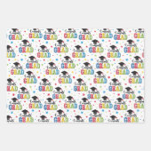 Abschlussgeschenk-Verpackungspapier, Gratulationsg Geschenkpapier Set (Vorderseite 3)