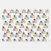Abschlussgeschenk-Verpackungspapier, Gratulationsg Geschenkpapier Set (Vorderseite 2)