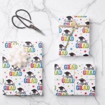 Abschlussgeschenk-Verpackungspapier, Gratulationsg