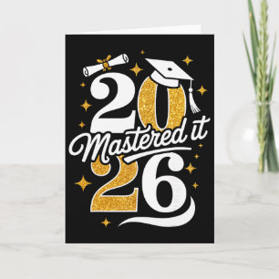Abschlussgeschenke für Master Cl von 2026 Master-A Karte