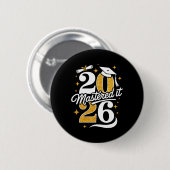 Abschlussgeschenke Master Cl Of 2026 Master-Abschl Button (Vorne & Hinten)