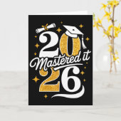 Abschlussgeschenke Master Cl Of 2026 Master-Abschl Karte (Gelbe Blume)