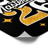 Abschlussgeschenke Master Cl Of 2026 Master-Abschl Poster (Ecke)