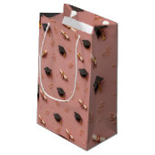 Abschlussgeschenktasche Kleine Geschenktüte (Rückseite Schrägansicht)