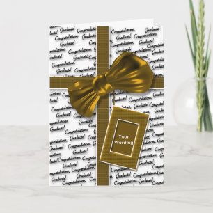 Abschlussglückwünsche für Männer u. Frauen Karte