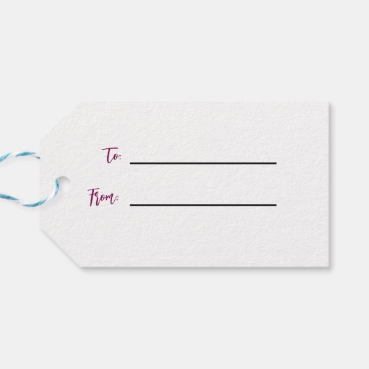 Abschlussglückwünsche Geschenkanhänger (Rückseite Horizontal)