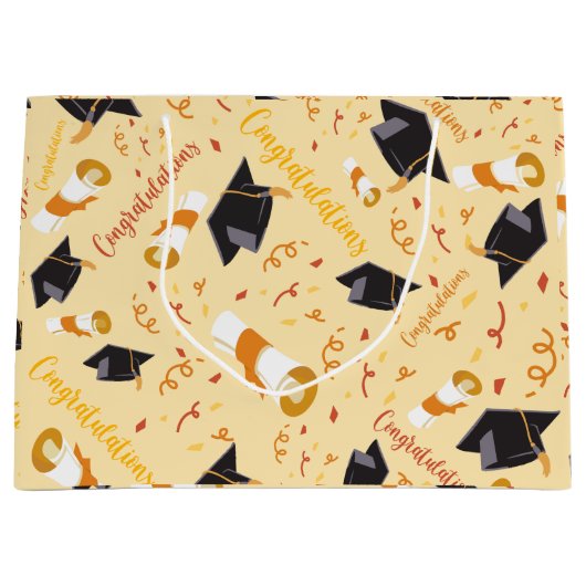 Abschlussglückwünsche Große Geschenktüte (Vorderseite)