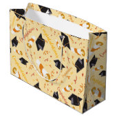 Abschlussglückwünsche Große Geschenktüte (Rückseite Schrägansicht)