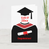 Abschlussglückwünsche Karte (Vorderseite)