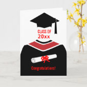 Abschlussglückwünsche Karte (Gelbe Blume)