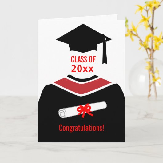 Abschlussglückwünsche Karte (Gelbe Blume)