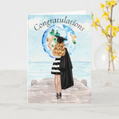 Abschlussglückwünsche Karte (Gelbe Blume)