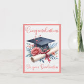 Abschlussglückwünsche Karte (Vorderseite)