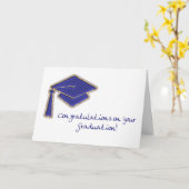 Abschlussglückwünsche Karte (Gelbe Blume)