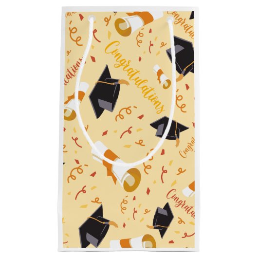 Abschlussglückwünsche Kleine Geschenktüte (Vorderseite)