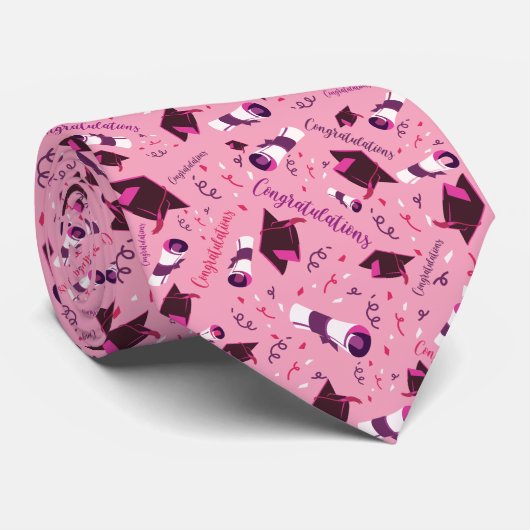 Abschlussglückwünsche Krawatte (Gerollt)