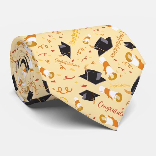 Abschlussglückwünsche Krawatte (Gerollt)