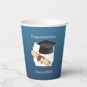 Abschlussglückwünsche Pappbecher (Rückseite)