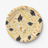 Abschlussglückwünsche Pappteller (Vorderseite)