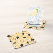 Abschlussglückwünsche Rechteckiger Pappuntersetzer (Vor Ort)