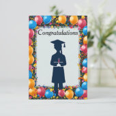 Abschlussglückwünsche Save The Date (Stehend Vorderseite)