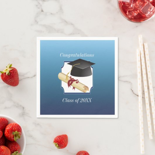 Abschlussglückwünsche Serviette (Beispiel)