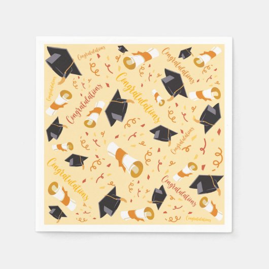 Abschlussglückwünsche Serviette (Vorderseite)