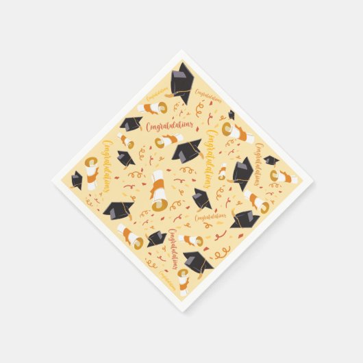Abschlussglückwünsche Serviette (Ecke)